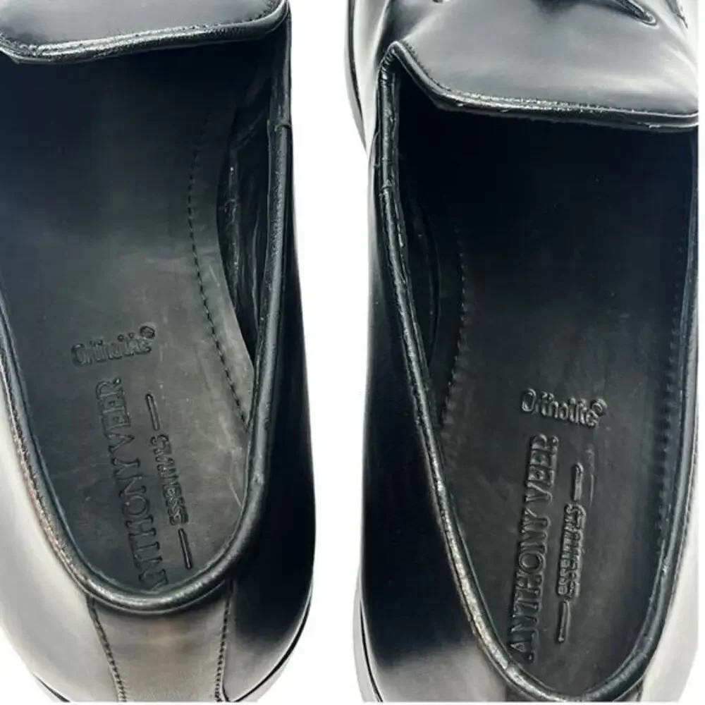Anthony Veer Men's Leather Kennedy Tassel Loafer Goodyear Dress Shoes Size 13‎